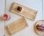 Import Solid wooden creative plates with metal handle commercial tableware coffee dessert cake rubber wooden tray from China