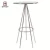 Import (SP-BT641) Modern Style Metal Base Round High Glass Home Bar Table from China