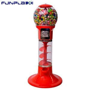 Spiral Red Gashapon Capsule Toys candy vending machines for sale