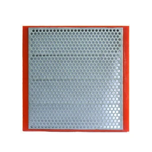 SS 304 SS 316 stainless steel punching screen sieve panel plate mesh with PU frame