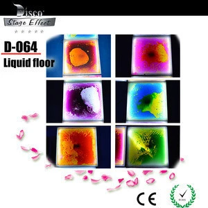 Stage effect colorful bright liquid floor tiles for happy dance