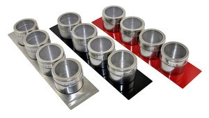 Stainless Steel 5-Tin Magnetic Strip Multipurpose Rack