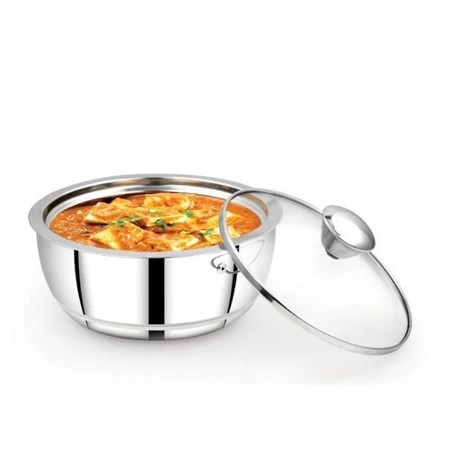 Stainless Steel Cooking Serving Pot with Lid Sauce Pan Cookware Set