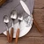 Import Stainless Steel flatware set knife soups salad fork teaspoon with Creative Wooden handle Cutlery from China