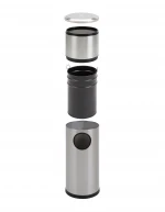 Stainless Steel portable floor stand  Material Wet tissue Dispenser with waste bin
