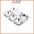 Import Stainless steel serving compartment food meat lunch plate tray for school from China