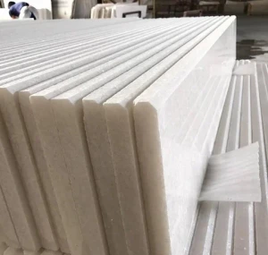 Stair rounding White Marble