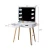 Import Standard Size Hotel Home Furniture Classic Room Vanity Chair Dressers Make Up Dressing Table With Lights from China