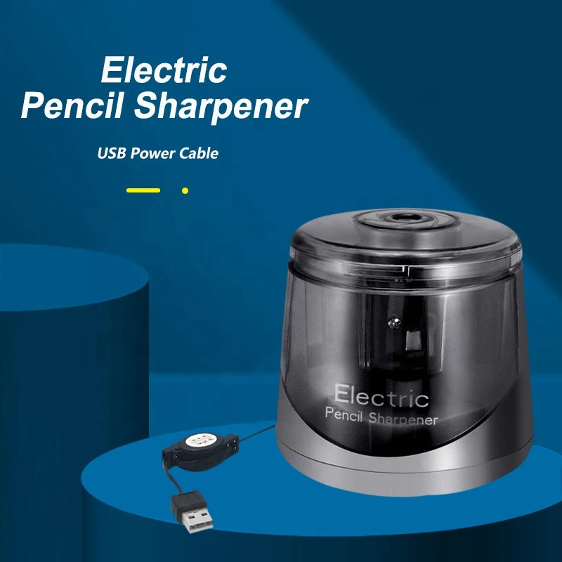 Stationery Gifts Pencil Sharpener School Supplies Automatic Pencil Sharpener Office  Electric Pencil Sharpener