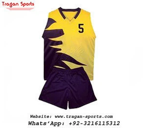 Sublimation Volleyball Team Uniforms - custom volleyball uniforms - polyester volleyball uniforms