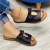 Import Summer Bow Hollowed Out Womens Slippers 2024 New Wholesale Large Size Female High Quality PU Rubber Summer Shoes Gua Platform from China