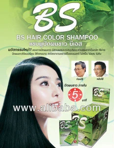 Super Natural Hair Color Shampoo - made from Noni fruit, Butterfly Pea Flower, Ginseng and Bergamot fruit.