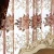 Import Super September  red embroidery luxurious curtains with attached valance from China