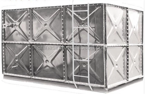 Supply hot-dipped galvanized pressed steel water tank Production supplier