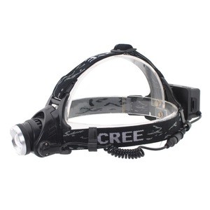 T6 Aluminium 1000 Lumens Powerful Rechargeable LED Head Torch Zoom Headlamp