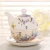 Import tea pot and cup for one person  tea for one set coffee sevring decal ceramic teapot from China