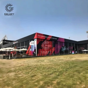 Temporary car show advertising tent large event commercial exhibition tent with company logo