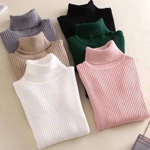 Thick Turtleneck Warm Women Sweater Autumn Winter Knitted Femme Pull High Elasticity Soft Female Pullovers Sweater