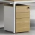 Import Three-layer drawer universal wheel office filing and movable cabinet from China