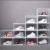 Import tl5688 clear plastic storage bin closet shoe organizer container store dropfront shoe box from China