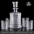 Import Top Selling High Quality Lead-free Crystal Engraved Bourbon Wine Decanter Barware  whiskey decanter Set from China