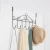 Import Towel Holder Flower Design Wall Mounted Hanging Coat Storage Rack with 6 Hooks coat racks from China