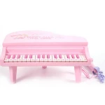 Toy Music Electronic Organ With Pink Microphone Toy Education Toys With Lights And Music For Wholesale