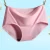 Import traceless sexy girl underwear fashion laser cut one-piece panties women seamless cool ice silk underwear from China