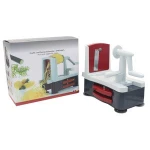 Tri-Blade Vegetables Spiralizer Premium ABS Body and Stainless Steel Blade with Suction Feet