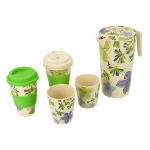 Type D Bamboo Fiber Fibre Degradable Eco Friendly Reusable Food Safety Dinnerware Set