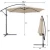 Import Umbrella 10FT Cantilever Patio Hanging Umbrella Outdoor Market Umbrella with Crank and Cross Base (White) from China