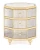 Import Unique design nightstand 3 drawers corner cabinet mirrored side table for living room bedroom from China