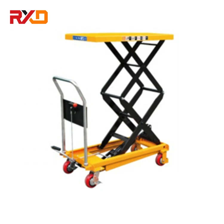 User-friendly design low profile hydraulic lift tables for workshop lifter platform  self propelled battery operated optional