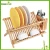 Import Utensil Folding Drying Holder 18 Slot Bamboo Dish Rack from China