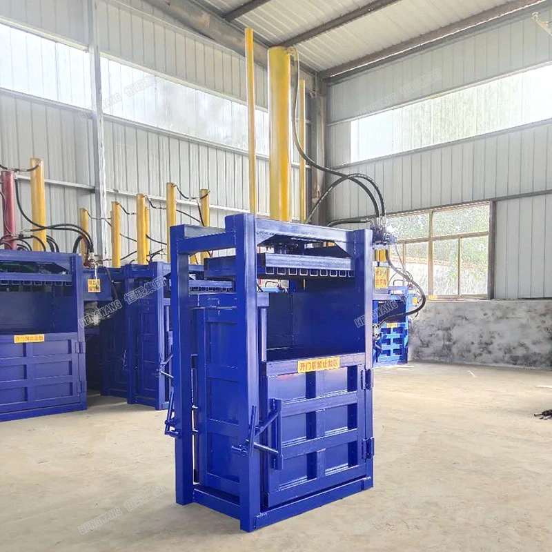 Vertical hydraulic cardboard baling press machine waste paper baler machine clothes bale machine