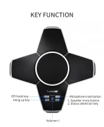 Video conferencing hands-free phone XG-X360 with optional extended microphone