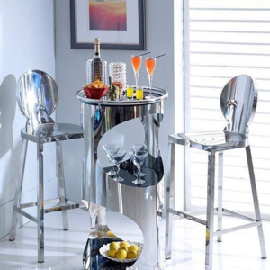 vintage design stainless steel bar stool