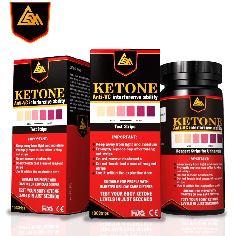 Visual urinalysis ketone test strips / Hot sale Keto strips