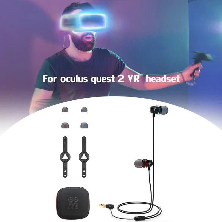 VR Headset Ear-in Integrated Earphone for Oculus Quest 2 Telephone Headsets