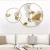 Import Wall Decor Display Lobby Gold House Wrought Iron Interior Bedroom And Living Room Frame Art Hanging Flower Metal Home Wall Decor from China