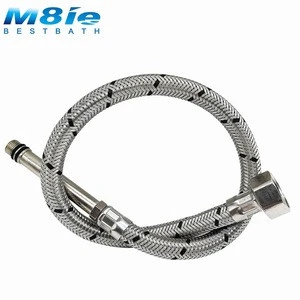 washing machine parts Water Inlet Stainless Steel Braided Metal Flexible Hose with Valve End