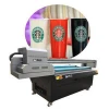 water bottle label uv printing machine 1.8*1.0m XP600 print head Cylindrical  UV flatbed printer digital