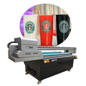 water bottle label uv printing machine 1.8*1.0m XP600 print head Cylindrical  UV flatbed printer digital