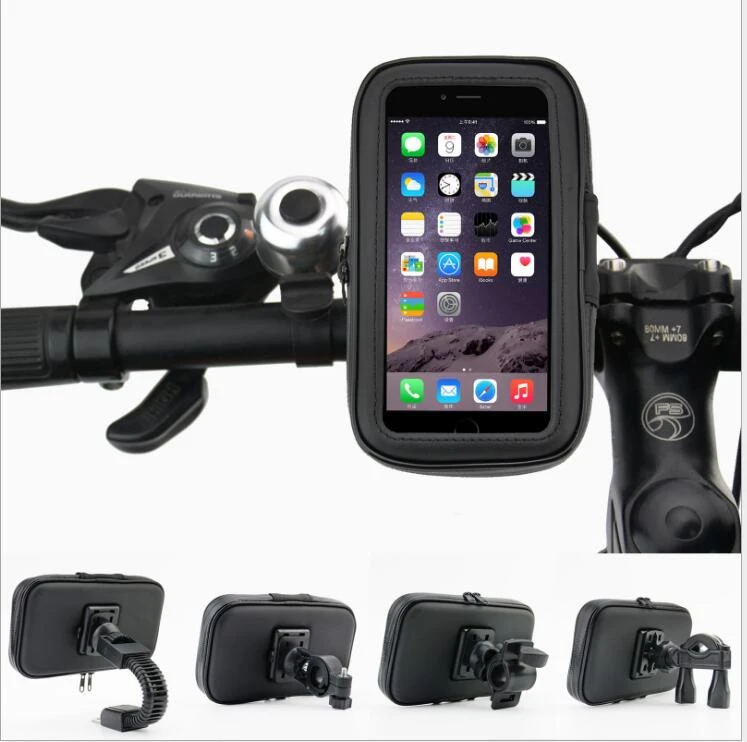Waterproof 6.0 inch Bike Bicycle Mobile Phone Holder Stand Motorcycle Handlebar Mount Bag Bike Accessories