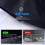 Waterproof BBQ Grill Cover Barbeque Cover Anti Dust Rain UV For Gas Charcoal Electric Barbe Barbecue Accessories Outdoor Garden