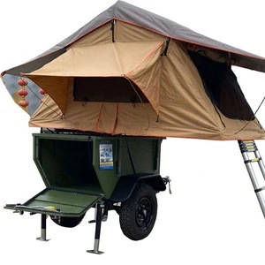 Waterproof outdoor Camper caravan Trailer with tent for travel