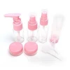 Waterproof portable toiletry containers set clear BPA free cosmetic containers travel bottles kit
