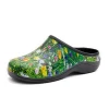 Waterproof Printed EVA Garden Clogs with Arch Support-Meadow Design Shoes