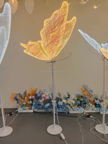 Wedding Butterfly LED Floor Lamp: Hanging Butterfly White Color - View #5