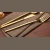 Import Western Cutlery Steak Dinner Fork Knife Spoon Stainless Steel Gold Set from China